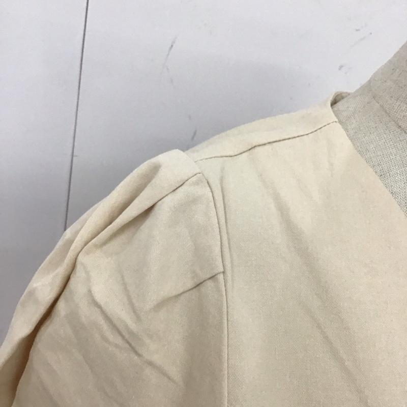 アビトーキョー ABITOKYO ワンピース ロングスカート A01B2245AB ロングシャツワンピース 半袖 ノーカラー 0 無地 ベージュ / ベージュ / レディース USED 古着 中古 10114021