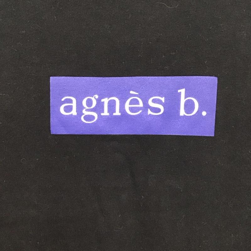 アニエス・ベー agnes b. Tシャツ 半袖 7835SBP5 ADAM ET ROPE L プリント 黒 / ブラック / レディース USED 古着 中古 10131181