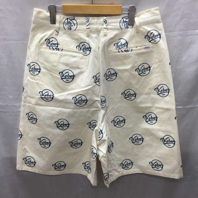 ケボズ KEBOZ パンツ ショートパンツ ショートパンツ ハーフパンツ カジュアルパンツ XL ロゴ、文字 オフホワイト / オフホワイト /  メンズ USED 古着 中古 10122894