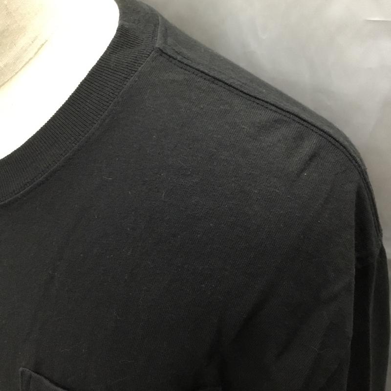 カーハート Carhartt カットソー 長袖 長袖カットソー クルーネックカットソー ロングスリーブカットソー プリントTシャツ L ロゴ、文字 黒 / ブラック /  メンズ USED 古着 中古 10112448