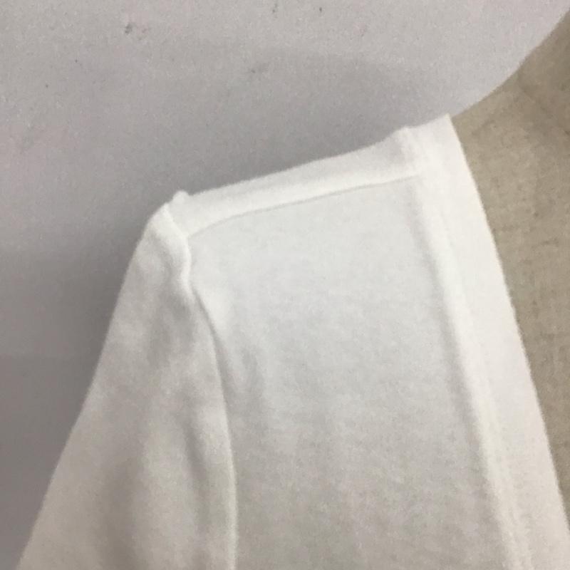 ポロラルフローレン POLO RALPH LAUREN Tシャツ 半袖 半袖カットソー プリントTシャツ Vネックカットソー XS ロゴ、文字 白 / ホワイト / レディース USED 古着 中古 10115970