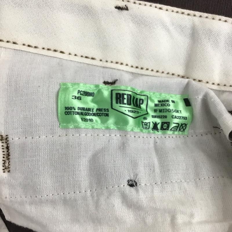 レッドキャップ RED KAP パンツ チノパン チノパン ワイドパンツ カジュアルパンツ 36インチ 無地 茶 / ブラウン /  メンズ USED 古着 中古 10126429