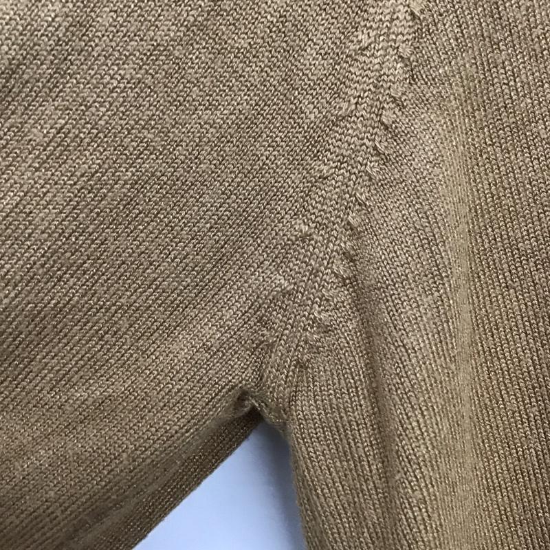 ザラ ZARA カーディガン 長袖 L 無地 茶 / ブラウン / レディース USED 古着 中古 10133661