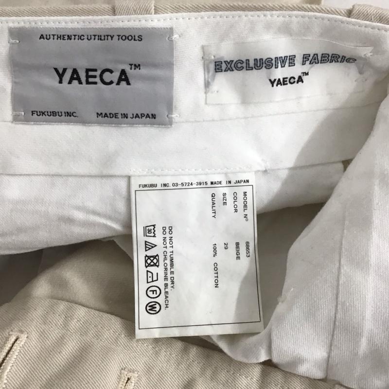 ヤエカ YAECA パンツ チノパン チノパン ワイドパンツ カジュアルパンツ 29インチ 無地 白 / ホワイト /  メンズ USED 古着 中古 10124926
