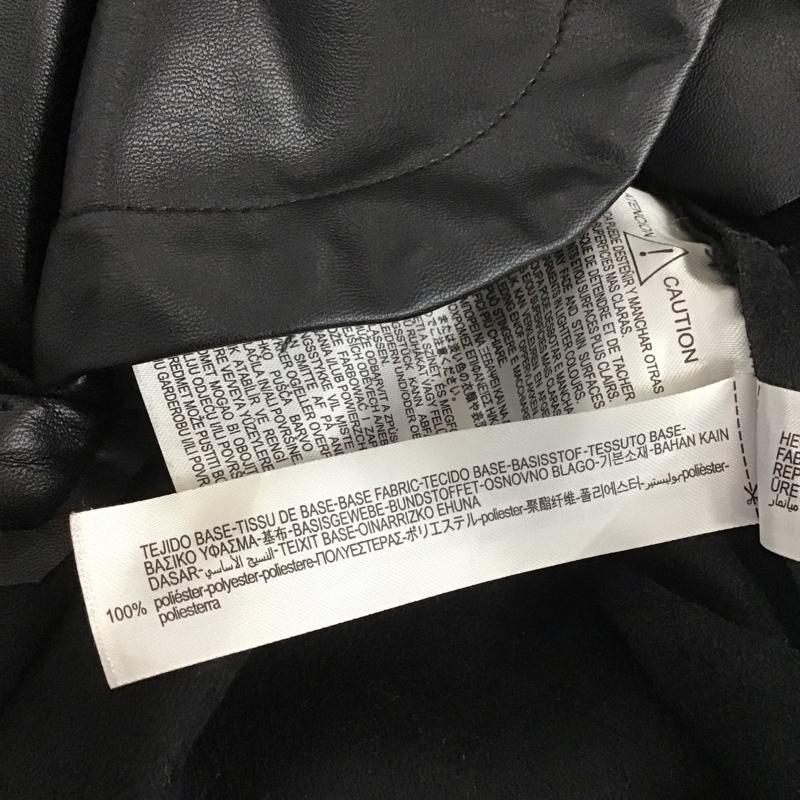 ザラ ZARA シャツ、ブラウス 長袖 フェイクレザーシャツ カジュアルシャツ カラーシャツ ジャケット M 無地 黒 / ブラック / レディース USED 古着 中古 10110222