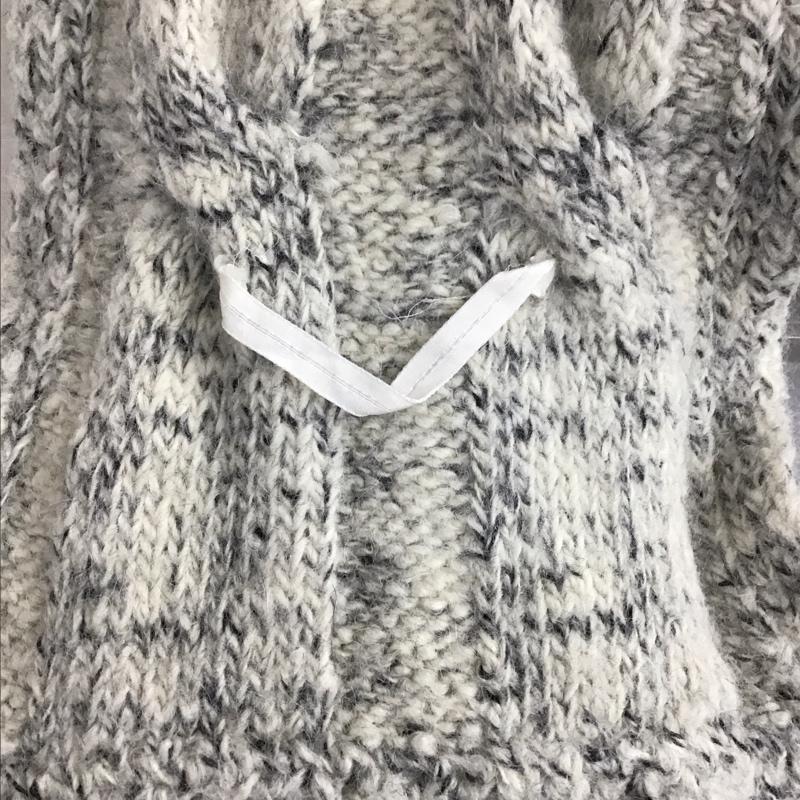 ユリウス JULIUS マフラー マフラー フリンジ ニット 無地 アイボリー / アイボリー / X 黒 / ブラック / メンズ USED 古着 中古 10118892