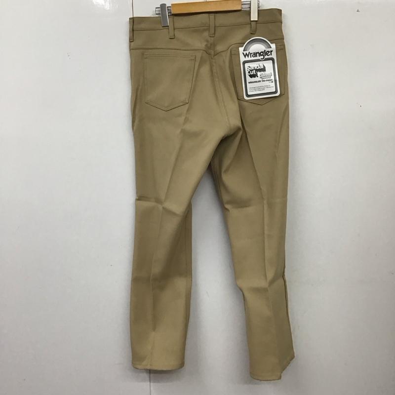 ラングラー Wrangler パンツ スラックス WS0105 イージーパンツ センタープレス タグ付き SOLOTEX XL 無地 ベージュ / ベージュ /  メンズ USED 古着 中古 10122169