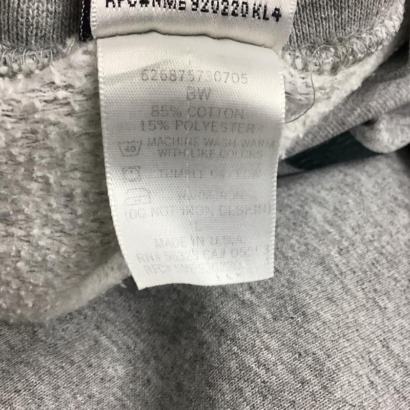 ナイキ NIKE トレーナー 長袖 長袖トレーナー スウェット クルーネック リブスウェットカットソー L ロゴ、文字 灰 / グレー /  メンズ USED 古着 中古 10120617
