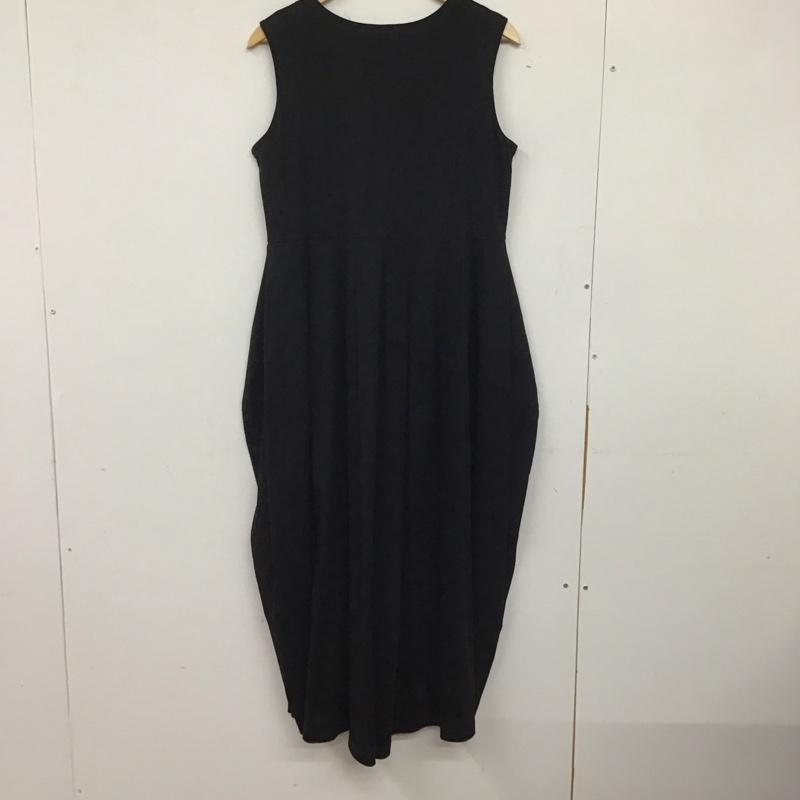 レイビームス Ray BEAMS ワンピース ロングスカート ノースリーブロングワンピース フレアスカート 1 無地 黒 / ブラック / レディース USED 古着 中古 10138363