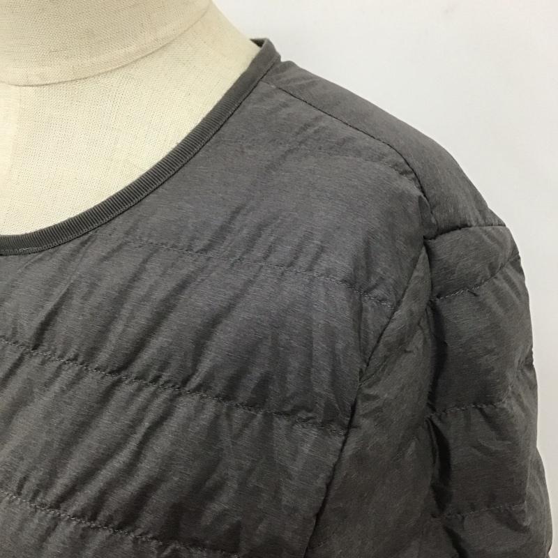 ユニクロ UNIQLO ジャケット、上着 ジャケット、ブレザー 211-400717 ノーカラーウルトラライトダウン ダウンジャケット M 無地 灰 / グレー / レディース USED 古着 中古 10118005