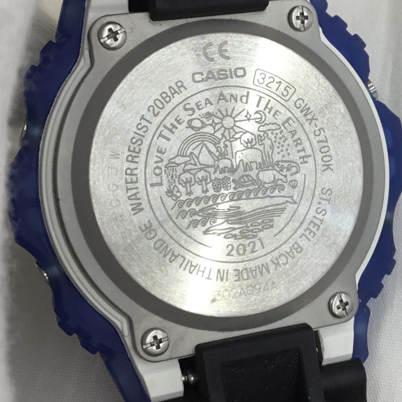 ジーショック G-SHOCK 腕時計 デジタル GWX-5700K ロゴ、文字 黒 / ブラック / X 青 / ブルー / メンズ USED 古着 中古 10149988