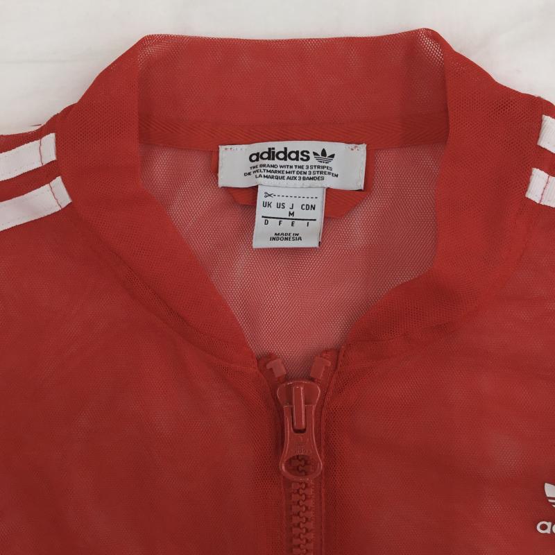 アディダス adidas ジャケット、上着 ジャケット、ブレザー DW3890 M ロゴ、文字 赤 / レッド / レディース USED 古着 中古 10128104