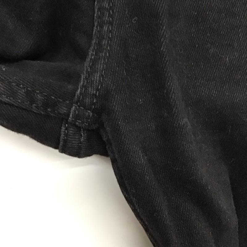 ザラ ZARA パンツ デニム、ジーンズ ブラックデニム 40 無地 黒 / ブラック / レディース USED 古着 中古 10136939