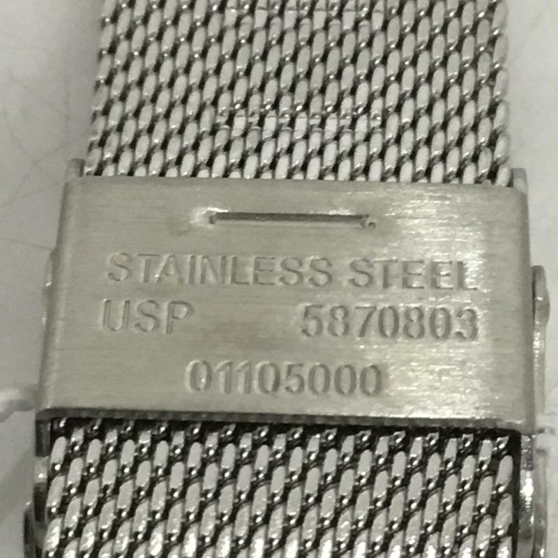 スカーゲン SKAGEN 腕時計 アナログ(クォーツ式) SKW2738 ロゴ、文字 銀 / シルバー / X 紺 / ネイビー / レディース USED 古着 中古 10134983