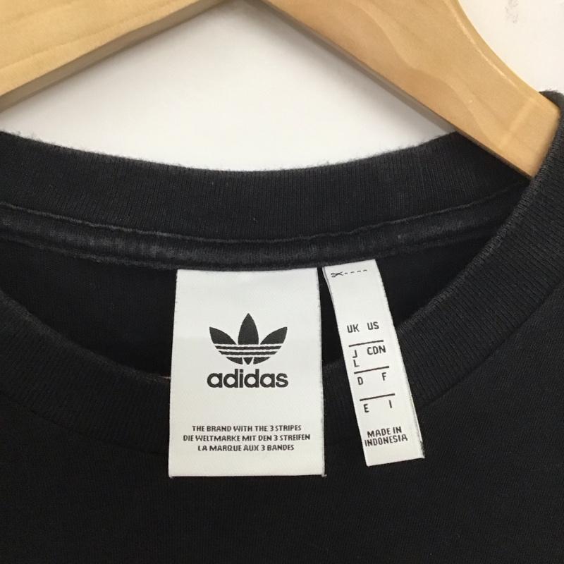 アディダス adidas Tシャツ 半袖 dh4809 半袖カットソー プリントTシャツ L ロゴ、文字 黒 / ブラック / メンズ USED 古着 中古 10139310