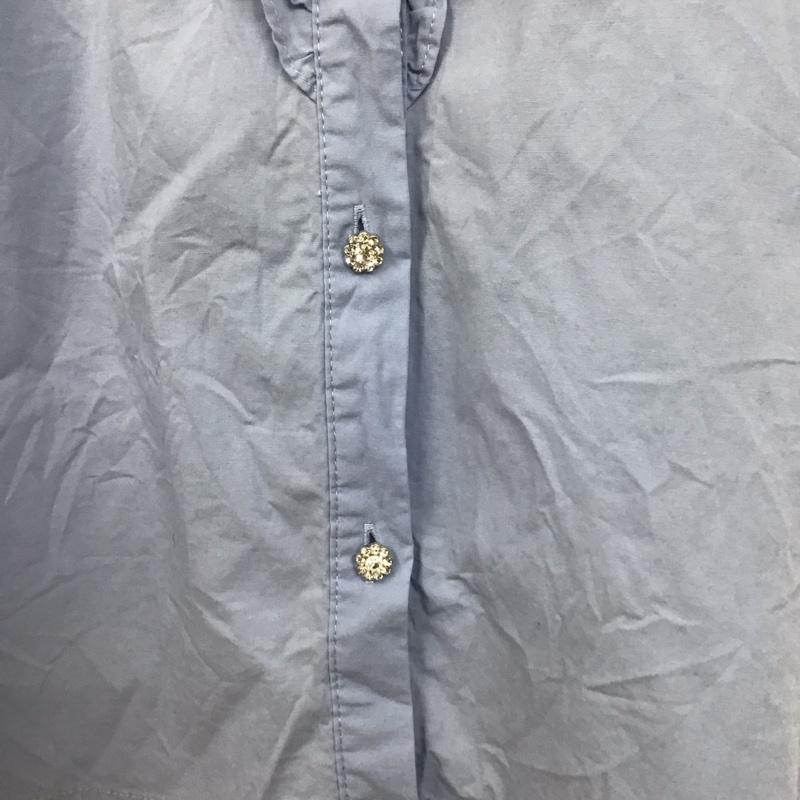ザラ ZARA シャツ、ブラウス 半袖 M 無地 水色 / ライトブルー / レディース USED 古着 中古 10130242