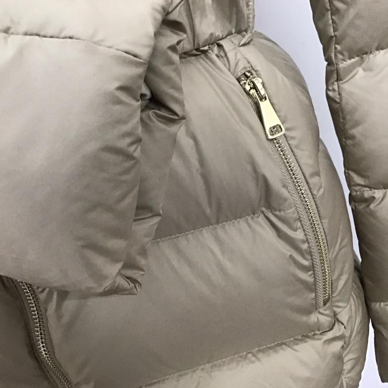 ザラ ZARA コート ダウンコート 0518/243/745 S 無地 ベージュ / ベージュ / レディース USED 古着 中古 10123582