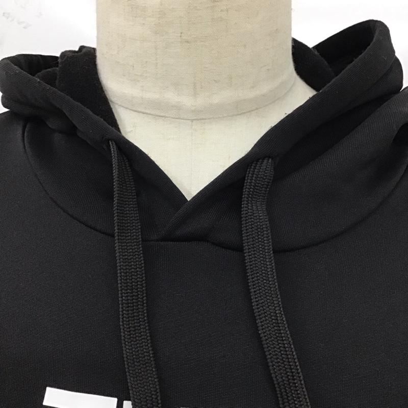 ザノースフェイス THE NORTH FACE パーカー 長袖 長袖パーカー フード付きパーカー プリントスウェット トレーナー L ロゴ、文字 黒 / ブラック /  メンズ USED 古着 中古 10119965