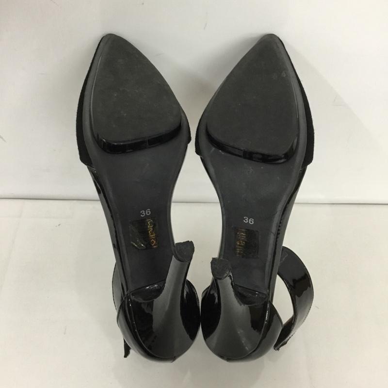 ジェフリーキャンベル Jeffrey Campbell パンプス パンプス FJF1729 SOLITAIRE ピンヒール ハイヒール ストラップ 36 箱有 無地 黒 / ブラック / レディース USED 古着 中古 10122819