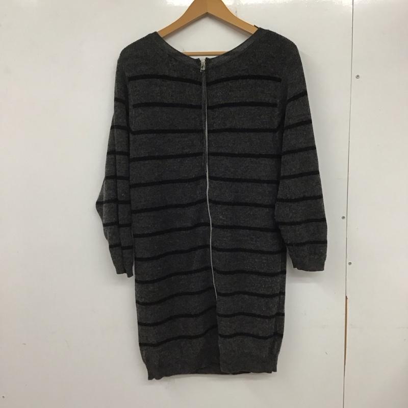 マイカ&ディール MICA&DEAL ワンピース ひざ丈スカート ニットワンピース 36 ボーダー柄 マルチカラー / マルチカラー / レディース USED 古着 中古 10136654