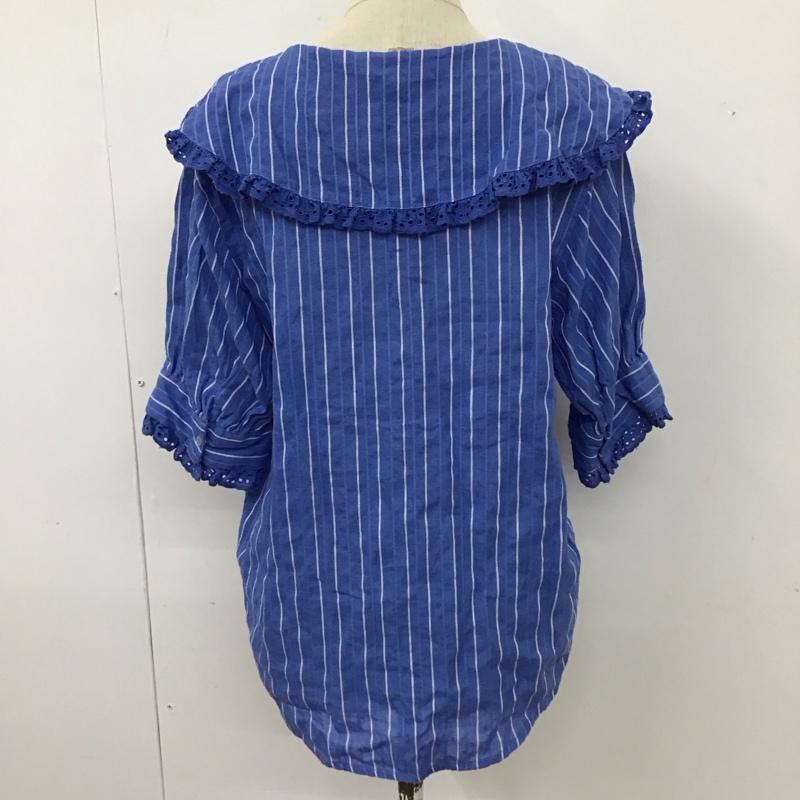ザラ ZARA シャツ、ブラウス 半袖 半袖シャツ カラーシャツ 半袖カットソー ストライプシャツ 前開きシャツ XS ストライプ マルチカラー / マルチカラー / レディース USED 古着 中古 10115242