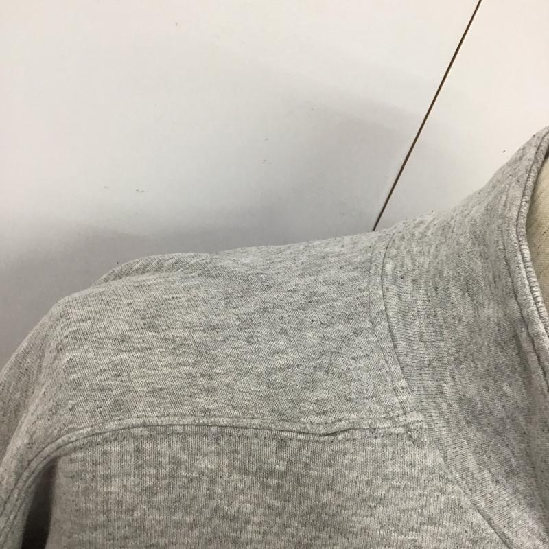 ナイキ NIKE トレーナー 長袖 長袖トレーナー スウェット 長袖カットソー ジップアップネックカットソー 90s M ロゴ、文字 灰 / グレー / メンズ USED 古着 中古 10112059