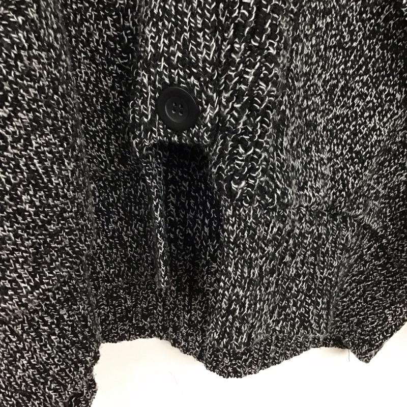 ザラ ZARA カーディガン 長袖 5802/113/084 L 白 / ホワイト / X 黒 / ブラック / レディース USED 古着 中古 10131140