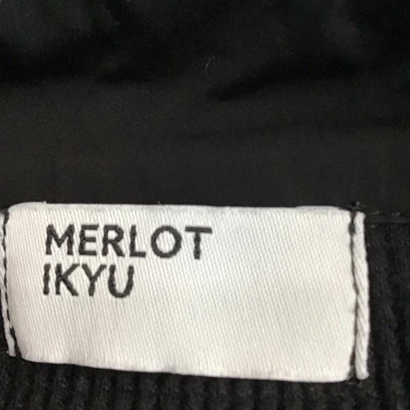 メルロー merlot カットソー 長袖 ヘンリーネック サーマル ワッフル 無地 黒 / ブラック /  レディース USED 古着 中古 10113802