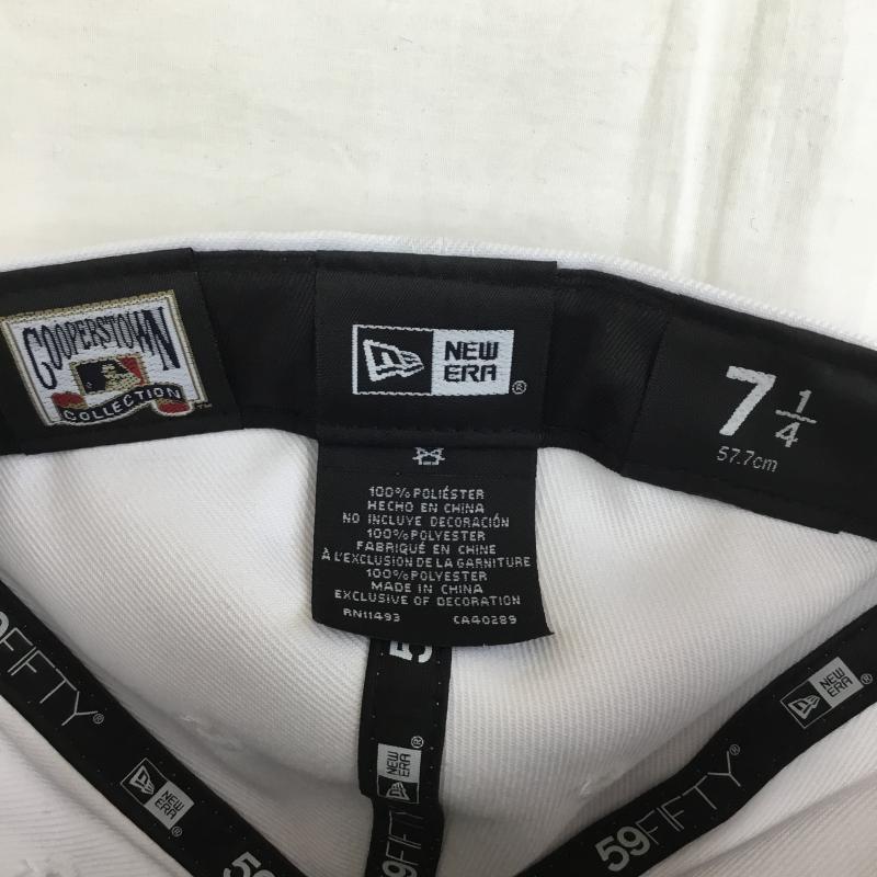 ニューエラ NEW ERA 帽子 キャップ ニューヨークヤンキース カスタムキャップ ロゴ、文字 白 / ホワイト / X 水色 / ライトブルー / X 銀 / シルバー / メンズ USED 古着 中古 10129687