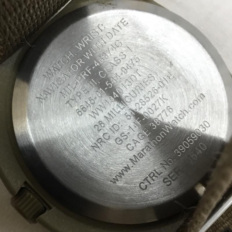 ユーズドクロージング used clothes 腕時計 アナログ(クォーツ式) 6645-01-544-9475 ロゴ、文字 茶 / ブラウン / メンズ USED 古着 中古 10143193