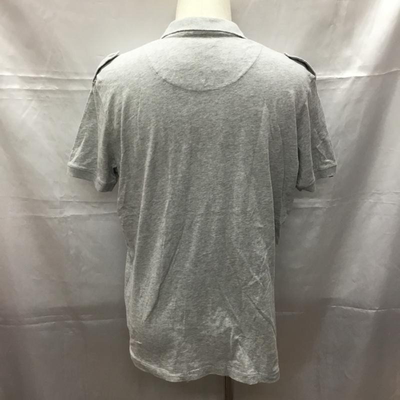 ディーゼル DIESEL ポロシャツ 半袖 L 無地 灰 / グレー / メンズ USED 古着 中古 10108956