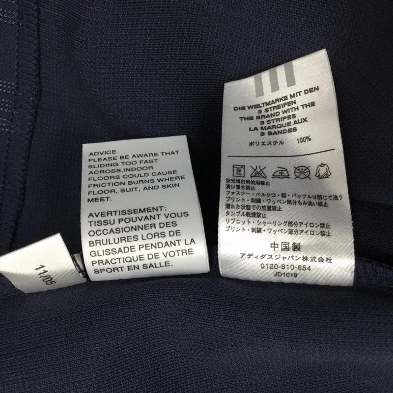 アディダス adidas ジャケット、上着 ジャケット、ブレザー JD1018 トラックジャケット スポーツウェア L ロゴ、文字 紺 / ネイビー / X 白 / ホワイト / メンズ USED 古着 中古 10119342