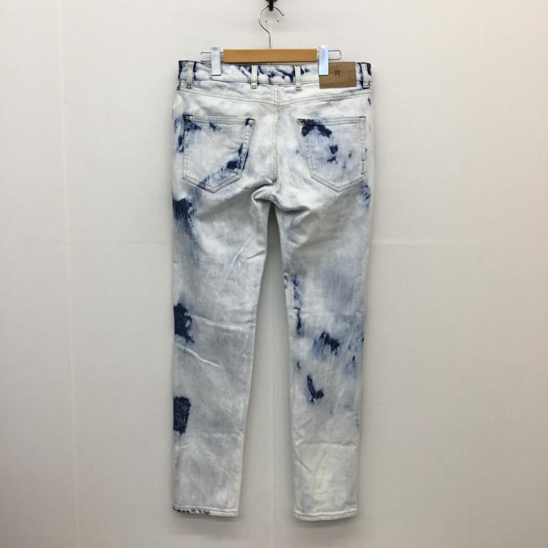 ユーズドクロージング used clothes パンツ デニム、ジーンズ PT TORINO ブリーチデニムパンツ 32インチ 総柄 白 / ホワイト / X インディゴ / インディゴ /  メンズ USED 古着 中古 10124748