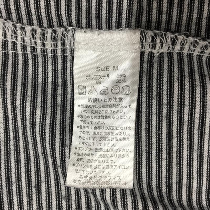 デザインティーシャツストアグラニフ Designtshirtsstoregraniph ポロシャツ 半袖 M ボーダー柄 白 / ホワイト / X 黒 / ブラック / メンズ USED 古着 中古 10117778