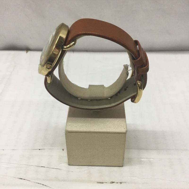 マークバイマークジェイコブス MARC by MARC JACOBS 腕時計 アナログ(クォーツ式) MBM8574 レザーベルト 箱有 ロゴ、文字 茶 / ブラウン / X 金 / ゴールド / レディース USED 古着 中古 10114209