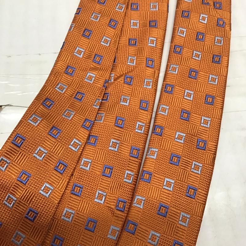 ブルックスブラザーズ BROOKS BROTHERS ネクタイ ネクタイ シルク USA製 総柄 橙 / オレンジ / メンズ USED 古着 中古 10113397