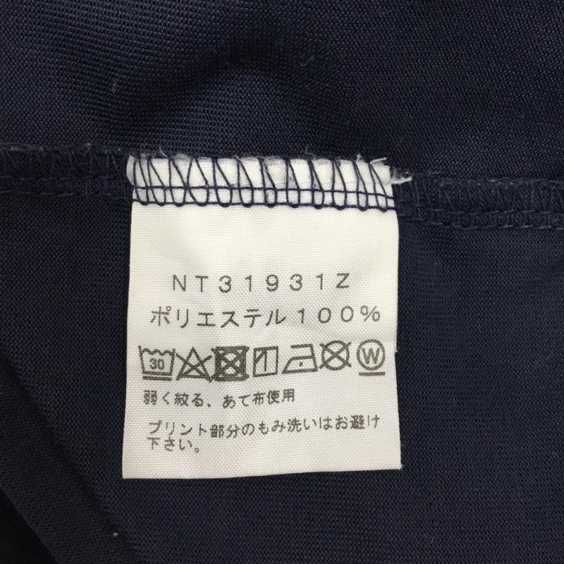 ザノースフェイス THE NORTH FACE Tシャツ 半袖 NT31931Z 胸ポケット M ロゴ、文字 紺 / ネイビー / メンズ USED 古着 中古 10111351