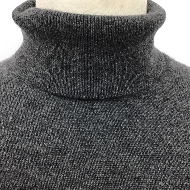 ブルックスブラザーズ BROOKS BROTHERS ニット、セーター 長袖 長袖ニットカットソー ニット セーター タートルネックニット S 無地 灰 / グレー / メンズ USED 古着 中古 10113611
