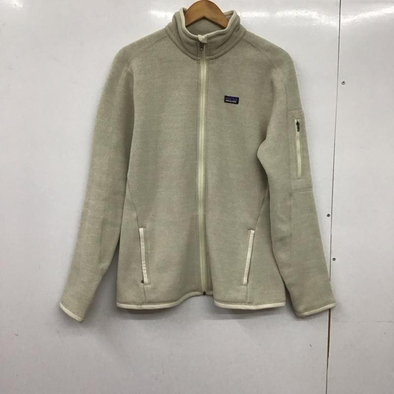パタゴニア patagonia ジャケット、上着 ジャケット、ブレザー 25541fa14 ベターセータージャケット ジップアップジャケット スタンドカラー L ロゴ、文字 ベージュ / ベージュ / レディース USED 古着 中古 10138808