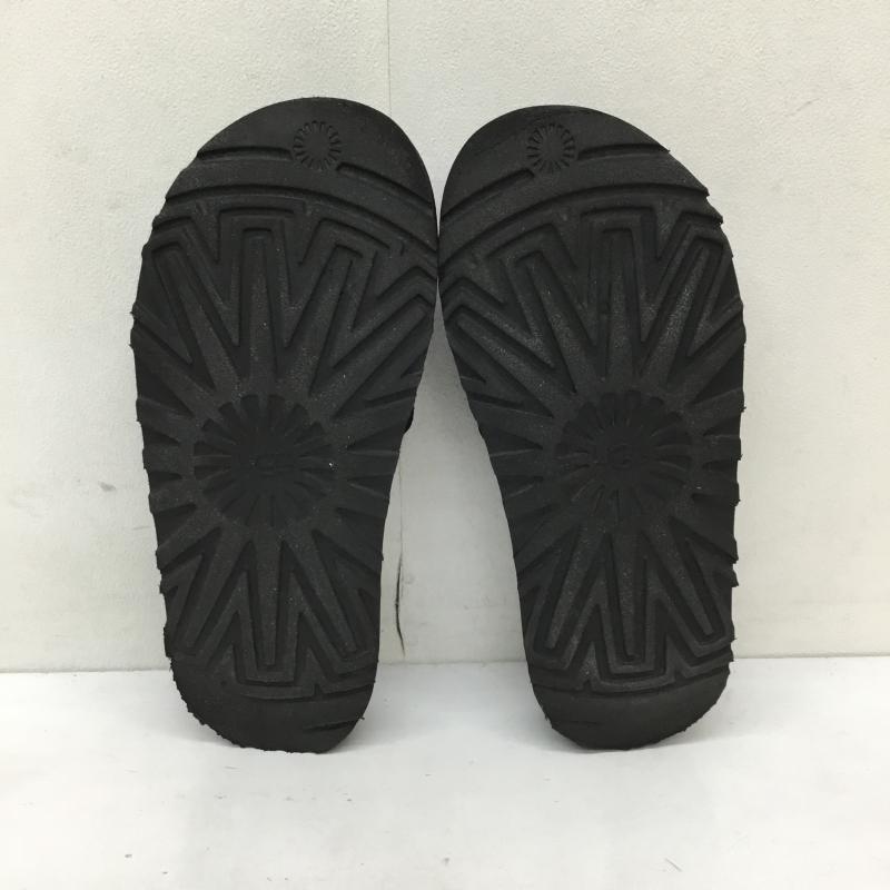アグ UGG サンダル サンダル 23.5cm ロゴ、文字 黒 / ブラック / レディース USED 古着 中古 10133952