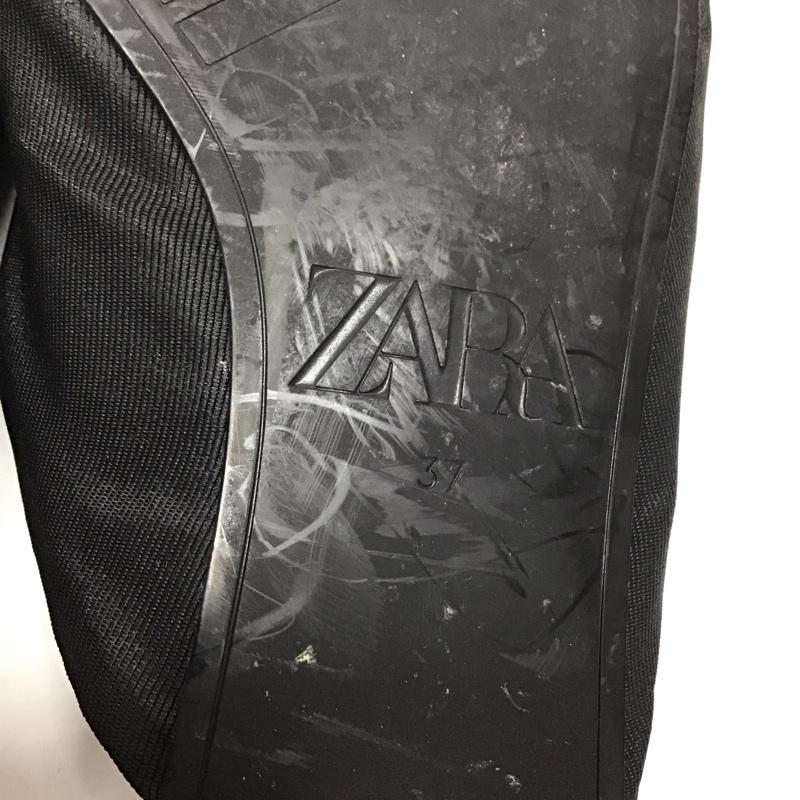 ザラ ZARA ミュール ミュール 7526 001 040 37 無地 黒 / ブラック / レディース USED 古着 中古 10118413