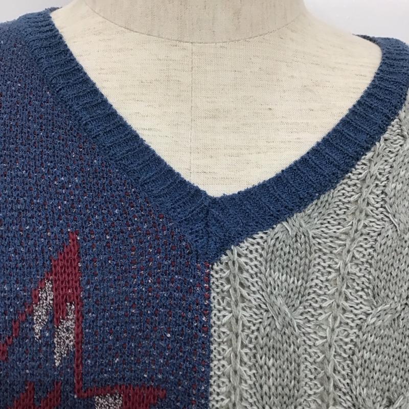 グラム glamb カットソー 半袖 半袖ニット 1 プリント マルチカラー / マルチカラー / メンズ USED 古着 中古 10106730