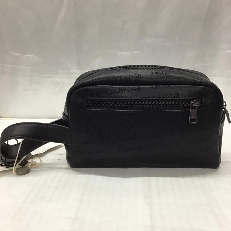 アルマーニエクスチェンジ A/X ARMANIEXCHANGE ポーチ ポーチ 958099 CC348 小物入れ ロゴ、文字 黒 / ブラック / メンズ USED 古着 中古 10115447