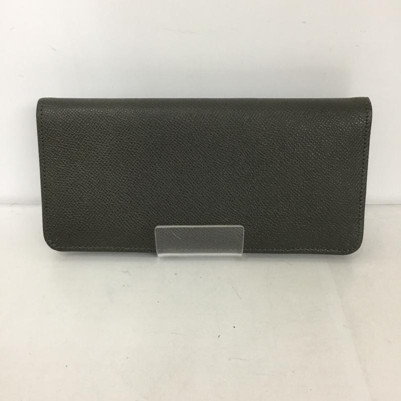 ダンヒル DUNHILL 財布 長財布 箱有 ワンポイント ダークグレー / ダークグレー / メンズ USED 古着 中古 10126456