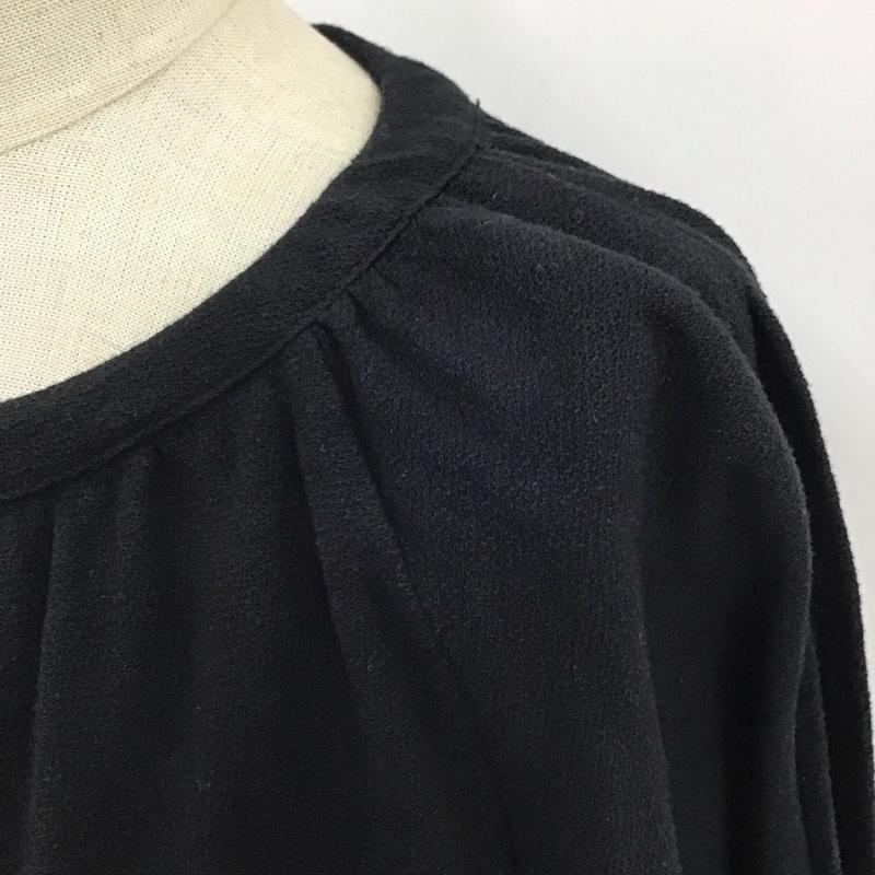 マウジー MOUSSY カットソー 七分袖 010csf80‐0610 OPENSHOULDERCUTトップス ラグラン FREE 無地 紺 / ネイビー / レディース USED 古着 中古 10116426