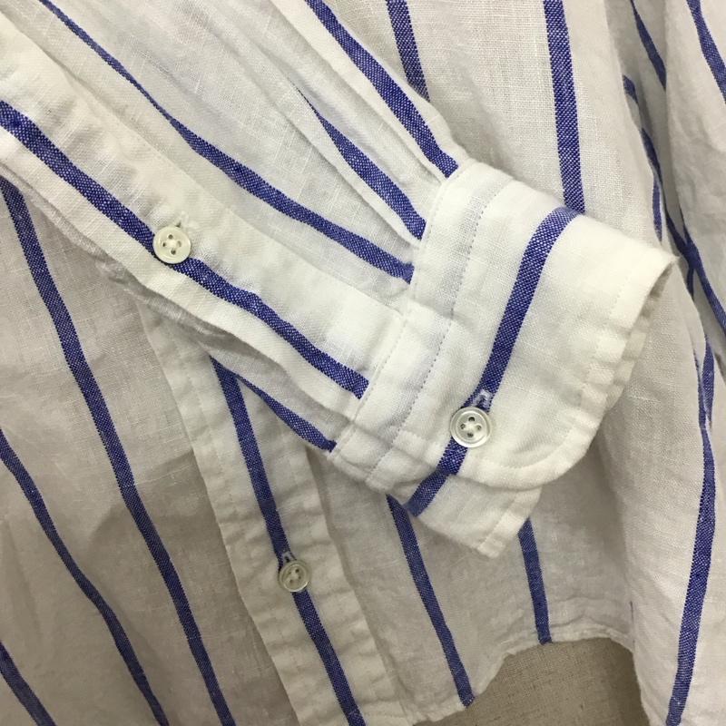 ポロラルフローレン POLO RALPH LAUREN シャツ、ブラウス 長袖 長袖シャツ ストライプシャツ カラーシャツ 長袖カットソー XXS ストライプ 白 / ホワイト / レディース USED 古着 中古 10115987