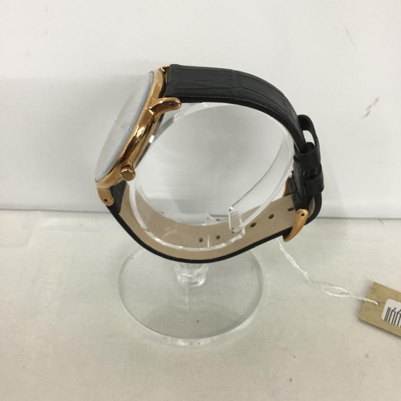 アデクス ADEXE 腕時計 アナログ(クォーツ式) 1868D-03 GRANDE 箱有 レザーベルト ロゴ、文字 黒 / ブラック / メンズ USED 古着 中古 10135141