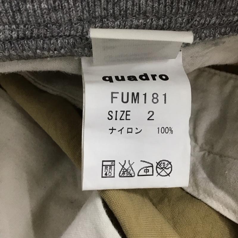 クオドロ quadro パンツ ショートパンツ ショートパンツ ハーフパンツ カジュアルパンツ 2 無地 ベージュ / ベージュ / メンズ USED 古着 中古 10143510