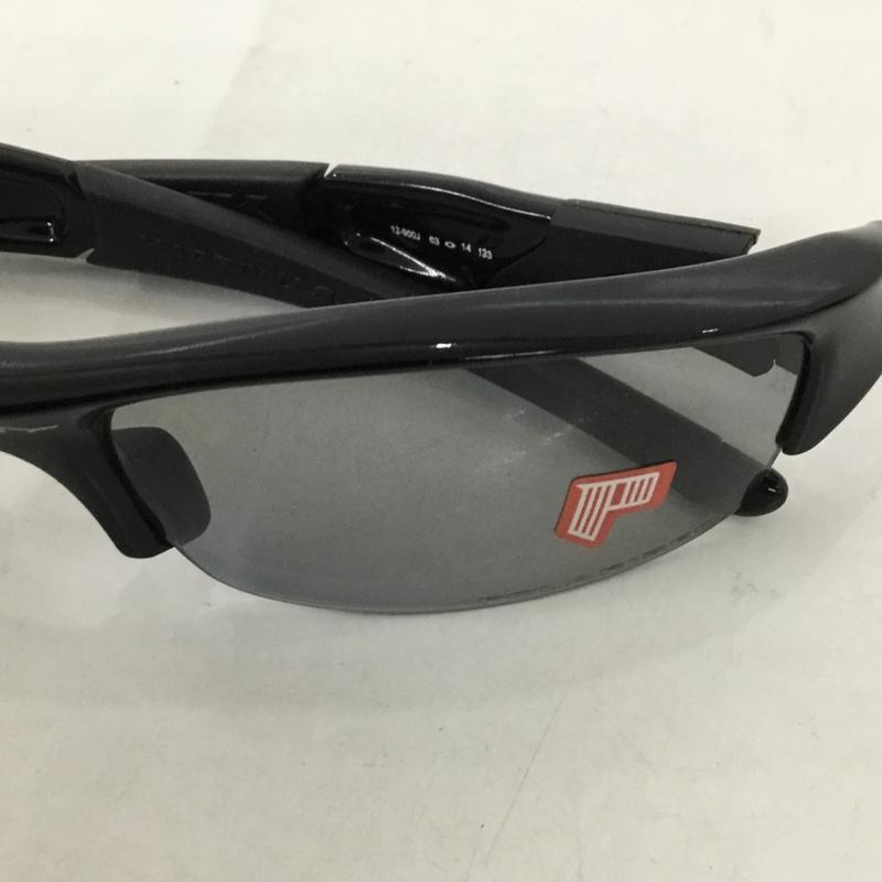 オークリー OAKLEY めがね・サングラス サングラス 12-900J FLAK JACKET スポーツサングラス ミラーレンズ 箱有 ロゴ、文字 黒 / ブラック / メンズ USED 古着 中古 10129375