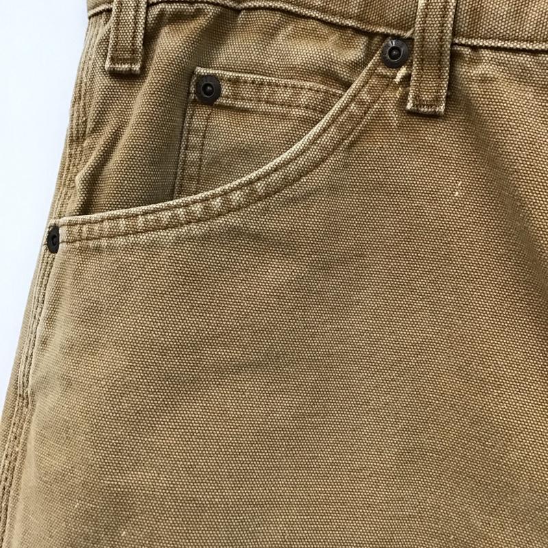 ディッキーズ Dickies パンツ ワークパンツ、ペインターパンツ 607645025674 ダックペインターパンツ 34×32 34 ワンポイント 茶 / ブラウン /  メンズ USED 古着 中古 10122628